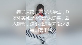    狗子探花，21岁大学生，D罩杯美乳是今夜最大惊喜，后入翘臀，这小骚逼看来没少被男朋友干啊