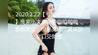 2020.2.22【专找学生妹开啪】良家小夫妻家中自拍啪啪，素颜美女，极品美乳，真实卧室口交做爱