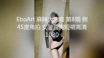 EboArt 麻辣大胸喵 第8期 側45度角拍 女警露胸短裙高清1080