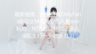 最新强推，网美推车OnlyFans极品女M母狗变态人妻ann私拍，NTR老公3P双飞多人淫乱主打一个刺激 (13)