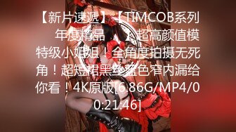 【新片速遞】【TIMCOB系列❤️年度精品❤️】超高颜值模特级小姐姐！全角度拍摄无死角！超短裙黑丝蓝色窄内漏给你看！4K原版[6.86G/MP4/00:21:46]