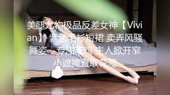 美腿尤物极品反差女神【Vivian】 紫色毛衫短裙 卖弄风骚舞姿，专注吃鸡 主人掀开窄小遮掩直取花蕊